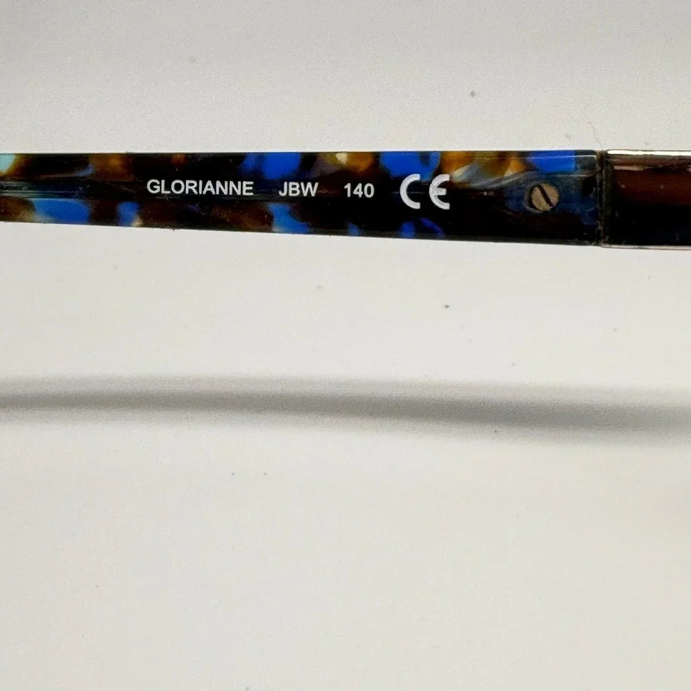 Kate Spade New York Glorianne Blue Tortoise Semi-Rimless Cat Eye Eyeglasses 140
